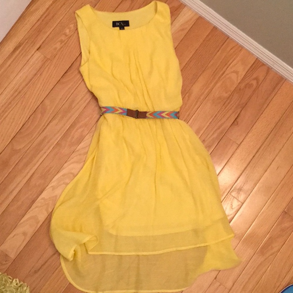 Yellow Dress with Belt
